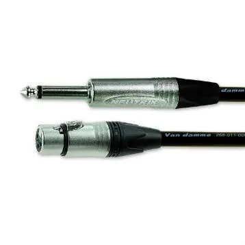 Produktfoto 1 von Van Damme Buchse XLR-Kabel XLR3 Stecker 5 m Schwarz