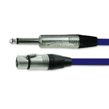 Produktfoto 1 von Van Damme Buchse XLR-Kabel XLR3 Stecker 5 m Blau