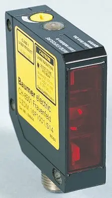 Produktfoto 1 von Baumer OZDM Kubisch Optischer Sensor, Diffus, Bereich 250 mm, PNP Ausgang, 4-poliger M12-Steckverbinder