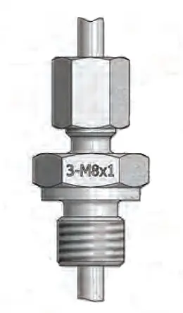 Produktfoto 1 von Reckmann M8 Thermoelement-Kompressionsverschraubung für Mineralisoliertes Thermoelement