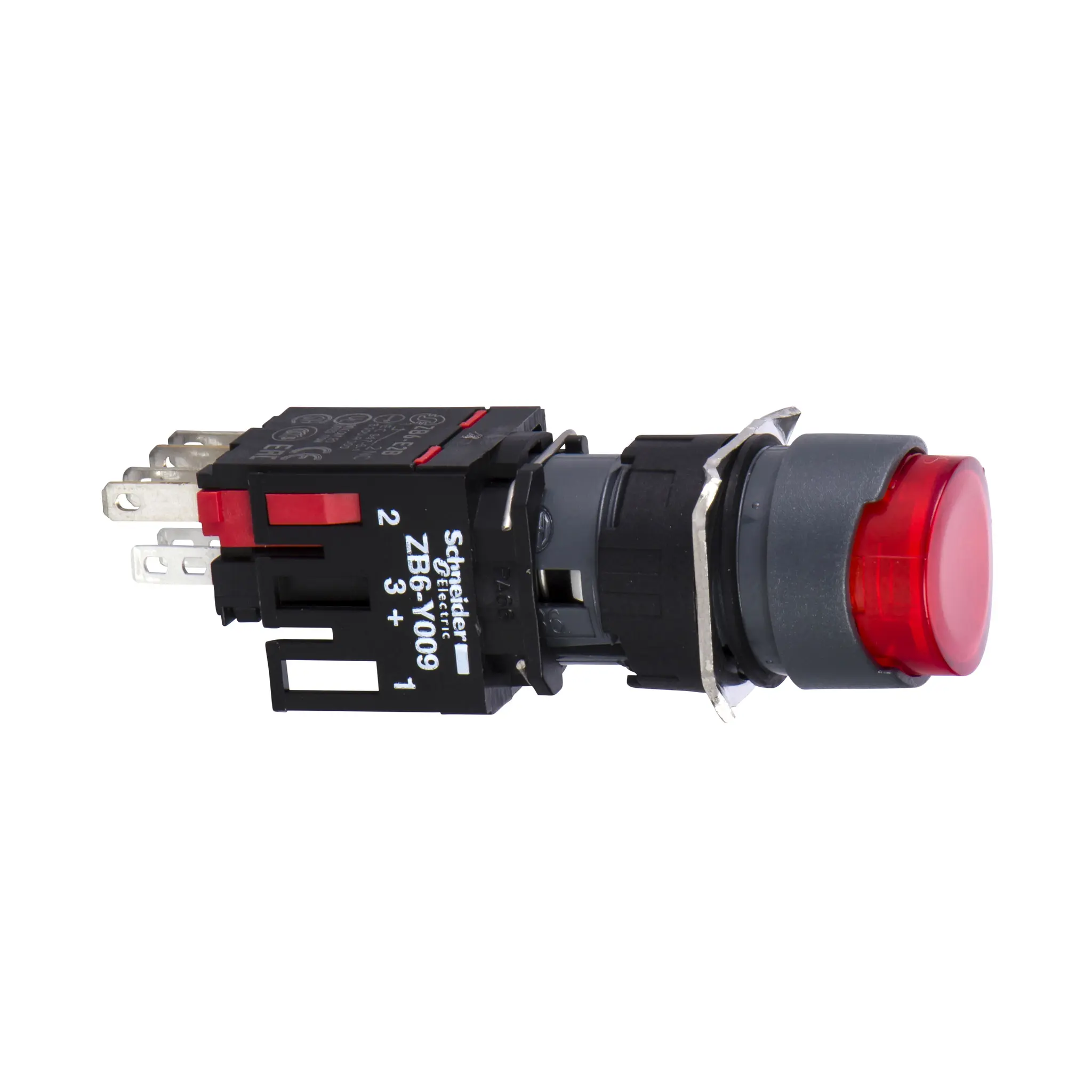Produktfoto 1 von Schneider Electric Harmony Druckschalter Rot Beleuchtet Federrückstellung Panel Ø 16 mm, SPST, IP65