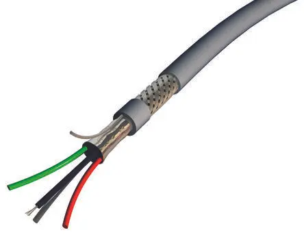 Produktfoto 1 von S2CEB DMX Netzkabel, 4-adrig Grau /Ø 7 mm Außen-ø , 100 m 70 °C, 300V, Polyethylen