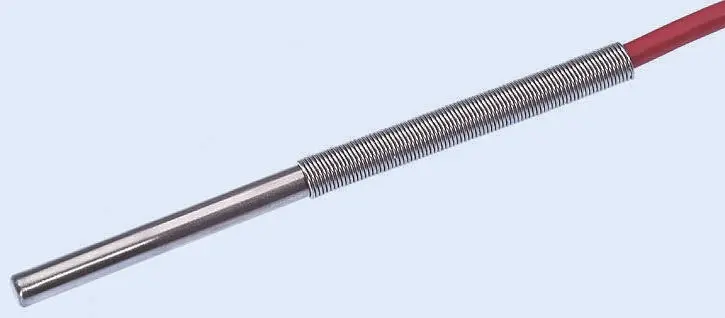 Electrotherm PT100 Sensorelement Widerstandsthermometer Ø 6mm x 60mm, -50°C → +200°C, 2.5m Leitung