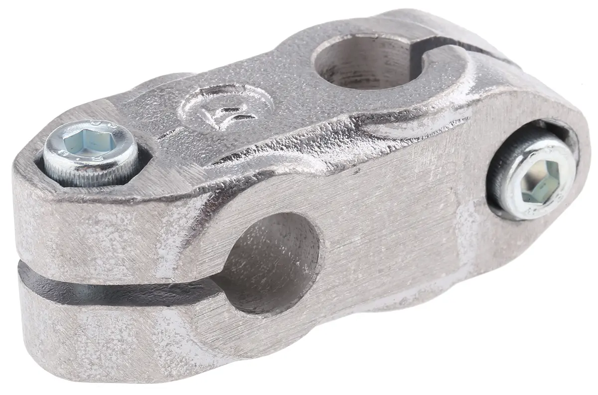 Produktfoto 1 von Rose+Krieger Verbindungskomponente, Kreuz-Klemmverbinder, Rundrohr für 25.5 mm, M10 12.1 mm, L. 20 mm passend für 12 mm