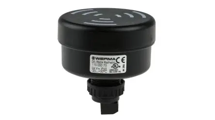Produktfoto 1 von Werma Summer Wand 24V IP65 100 dB @ 1m 8-Ton Wechselstrom/Gleichstrom