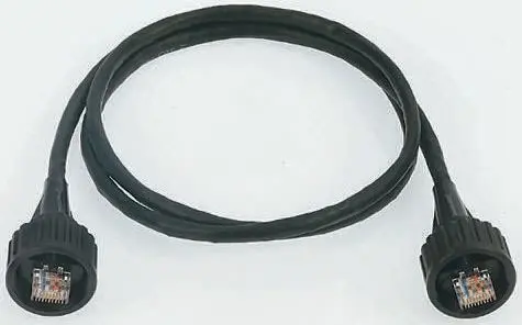 Produktfoto 1 von Brad from Molex RJ-Lnxx Cat5e Ethernet-Kabel, 5 m, Schwarz Abgeschirmt Geschirmt, Polyurethan