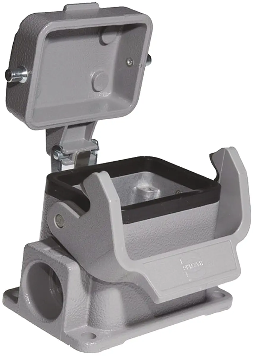 HARTING Han B Gehäuse für robusten Stromversorgungsstecker 1 Hebel 1, Oberfläche 6B Steckverbindergehäuse, IP65
