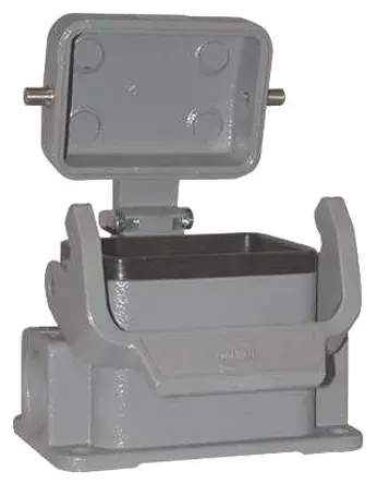 Produktfoto 1 von HARTING Han B Gehäuse für robusten Stromversorgungsstecker 1 Hebel 1, Oberfläche 6B Steckverbindergehäuse, IP65