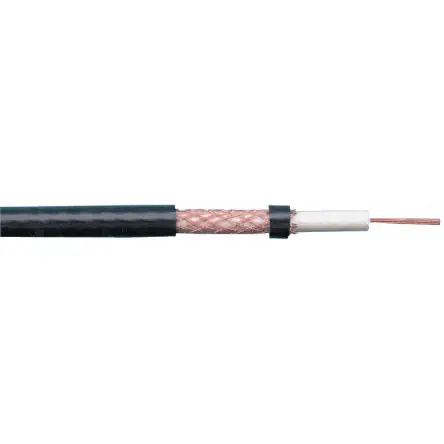 Produktfoto 1 von RS PRO Koaxialkabel, 75 Ω 22 AWG, 200 m, Schwarz