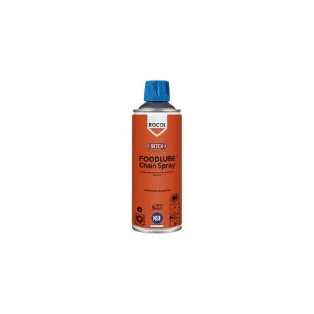 Produktfoto 1 von Rocol Foodlube® Chain Spray Schmiermittel Mehrzweckschmiermittel Flüssig Lebensmittelsicher, Zerstäuber 400 ml