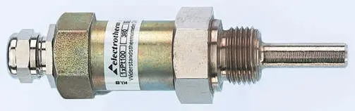 Produktfoto 1 von Electrotherm PT100 G1/2 Widerstandsthermometer Ø 9mm x 45mm, -200°C → +300°C