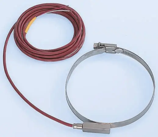 Produktfoto 1 von Electrotherm PT100 Streifensensor Widerstandsthermometer Ø 20 → 32mm, 0°C → +200°C, 2.5m Leitung