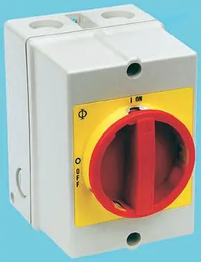 Produktfoto 1 von Kraus & Naimer Trennschalter 4P-polig 40A Rot/Gelb IP66, IP67 15kW 690V ac 3-phasig