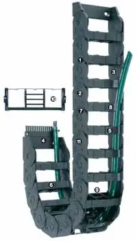 Produktfoto 1 von Igus e-chain Schwarz, 170mm x 64 mm Igumid NB, Länge 1 m 150 mm