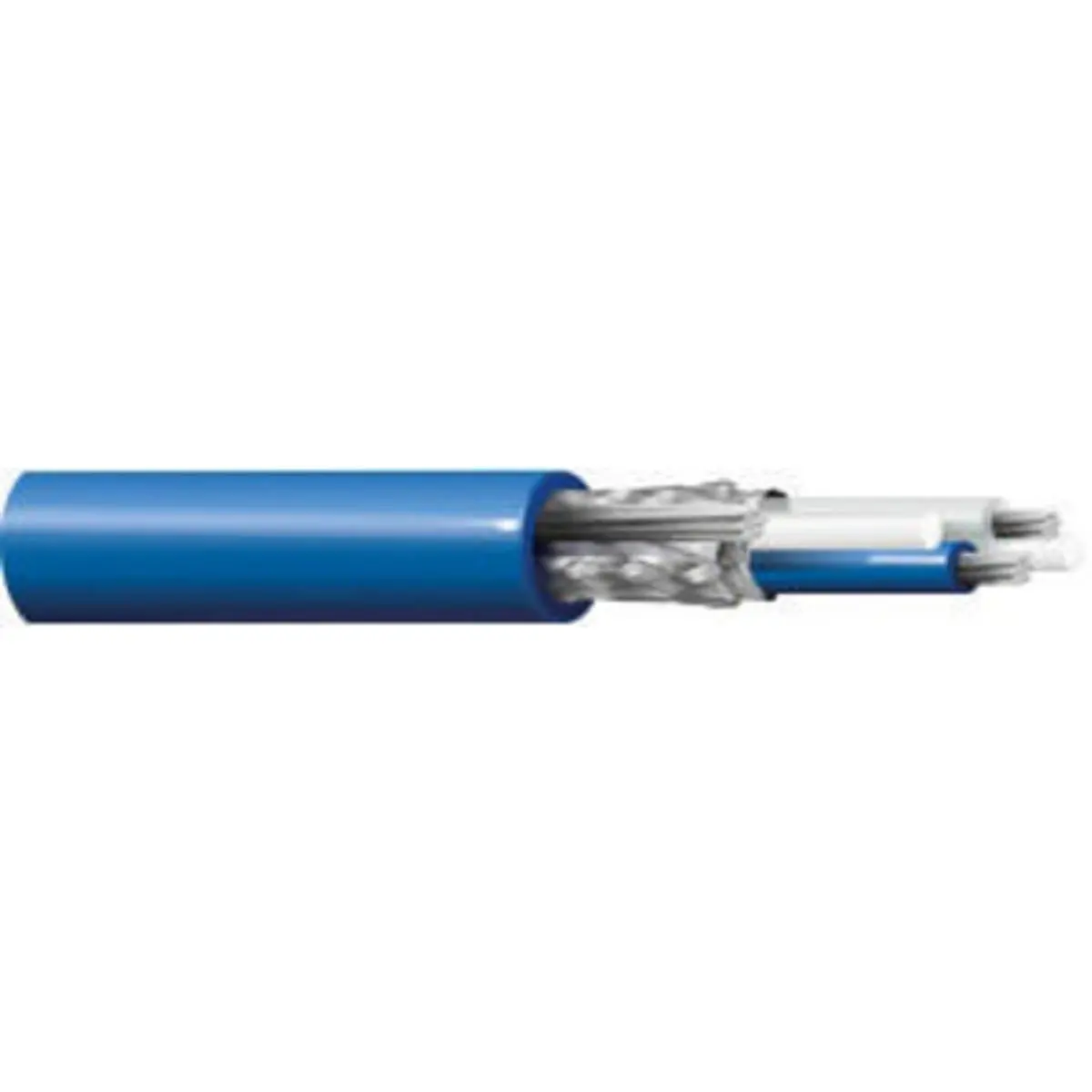 Produktfoto 1 von Belden 9463NH Flammhemmend Ungeschirmt Twin-Axialkabel Polyethylen Blau 305 m 78 Ω 6.4 mm Außen-ø