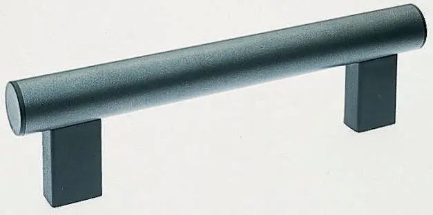 Produktfoto 1 von Elesa Schwarz Aluminium Griff, L 265 mm H 75 mm B 18 mm, Lochabst. 200 mm