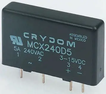 Produktfoto 1 von Sensata Crydom THT Halbleiterrelais mit Nulldurchgang 280 V / 5 A