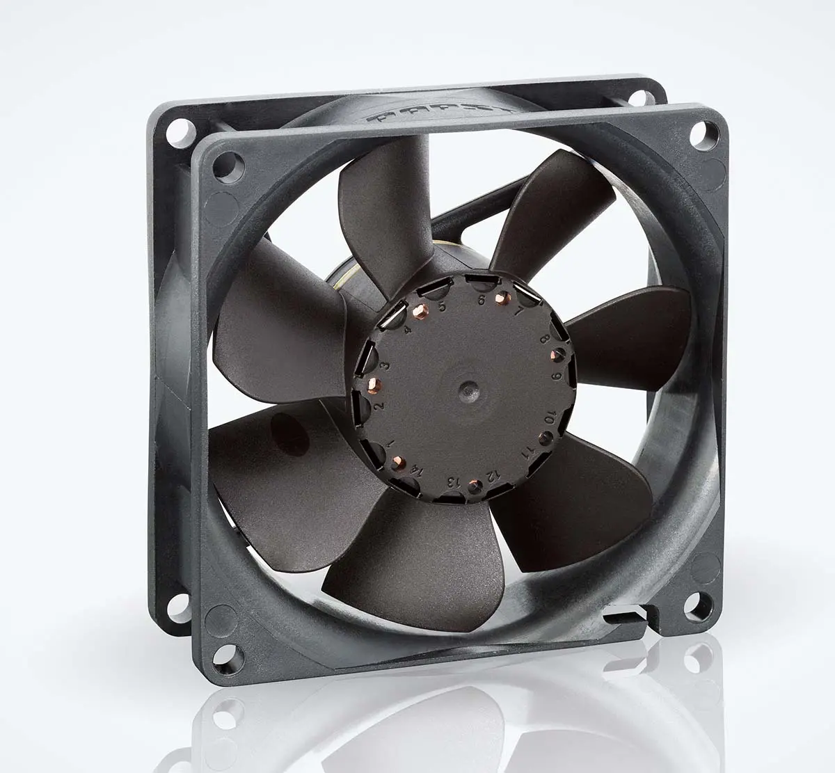 Produktfoto 1 von ebm-papst 8400 N DC-Axiallüfter, Kugellager, 24 V dc / 2.4W, 80 x 80 x 25mm, 3600U/min, 79m³/h