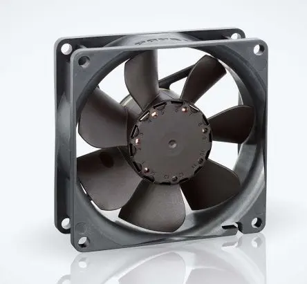 Produktfoto 1 von ebm-papst 8400 N Axiallüfter, Kugel, 24V dc / 2.4 W 100 mA, 3600 U/min, 79 m³/h IP20 80 mm 80mm 25 mm
