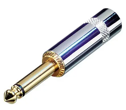Produktfoto 1 von Re-An Products Klinkenstecker 6.35 mm Gerade Kabel Stecker 1 S/W 3A