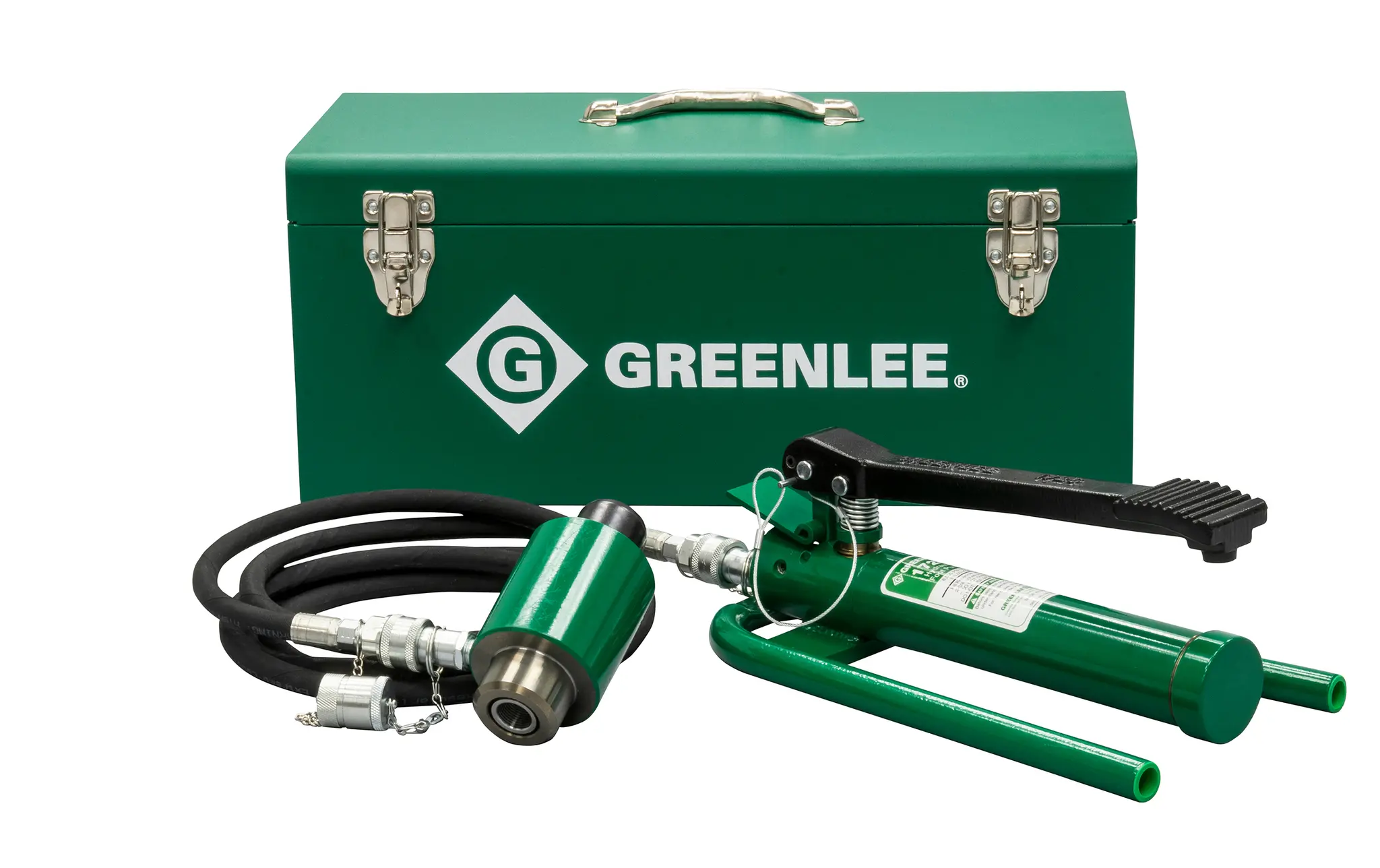 Produktfoto 1 von Greenlee Presse, 11 t, Hydraulikantrieb mit Stempel und Fußpumpe