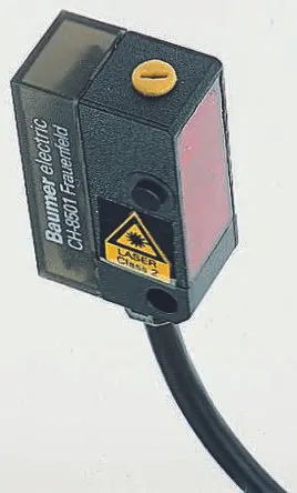Produktfoto 1 von Baumer OHDK Kubisch Optischer Sensor, Diffus, PnP Ausgang, 4-polig M8