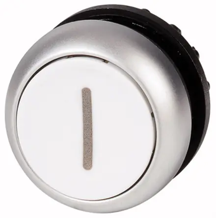 Produktfoto 1 von Eaton RMQ Titan M22 Drucktastenkopf Ø 22 mm, Weiß Tastend Rund Rund Kunststoff, IP69