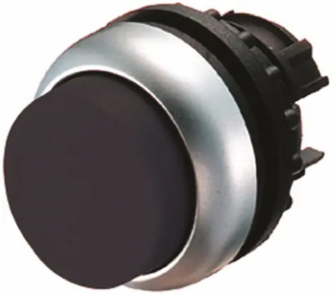 Produktfoto 1 von Eaton RMQ Titan M22 Drucktastenkopf Ø 22mm, Schwarz Rastend Rund Kunststoff, IP69