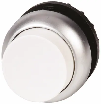 Produktfoto 1 von Eaton RMQ Titan M22 Drucktastenkopf Ø 22 mm, Weiß wartungsfrei Rund Rund Kunststoff, IP69