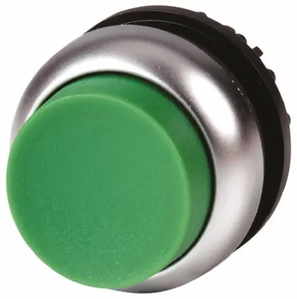 Produktfoto 1 von Eaton RMQ Titan M22 Drucktastenkopf Ø 22 mm, Grün Tastend Rund Rund Kunststoff, IP69