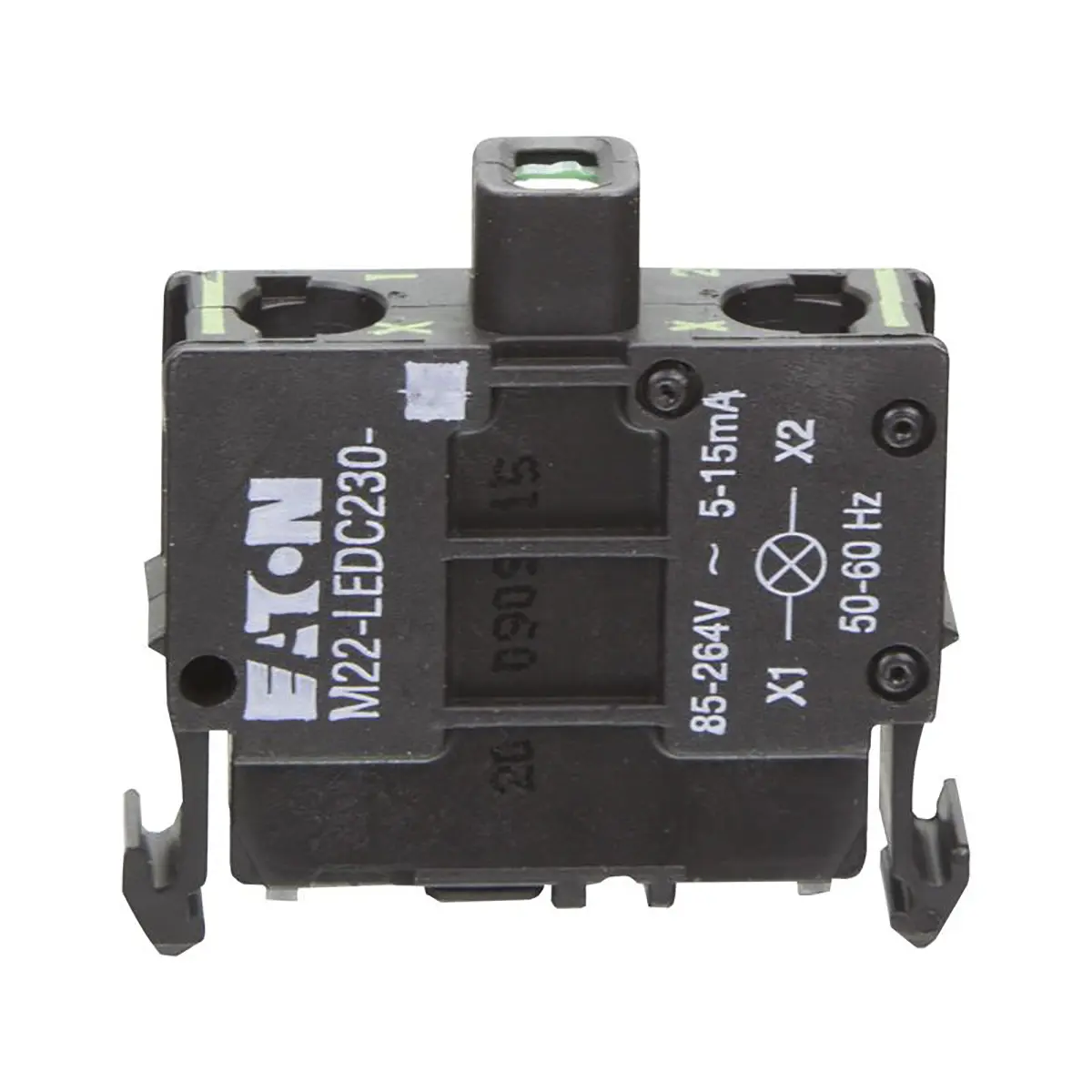 Produktfoto 1 von Eaton RMQ Titan M22 Lichtblock Anzeigenblock LED Weiß beleuchtet 85 → 264V ac für Serie M22 Schraubanschluss