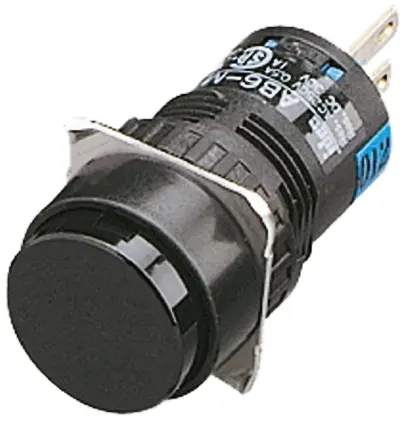 Produktfoto 1 von Idec AB Druckschalter Tastend Panel Ø 16.2 mm, 2-poliger Umschalter / 1 A 250 V ac, IP65