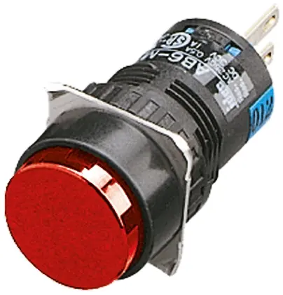 Produktfoto 1 von Idec AB Druckschalter Tastend Panel Ø 16.2 mm, 1-poliger Umschalter / 1 A 250 V dc 250 V ac, IP65