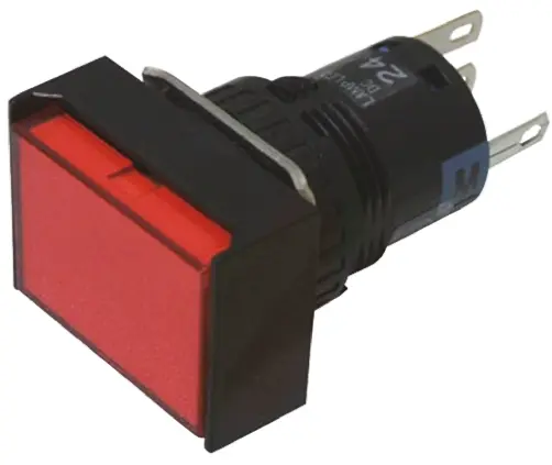 Produktfoto 1 von Idec AL Druckschalter Rot Beleuchtet Tastend Panel Ø 16 mm, 2-poliger Umschalter / 1 A 250 V ac, IP65