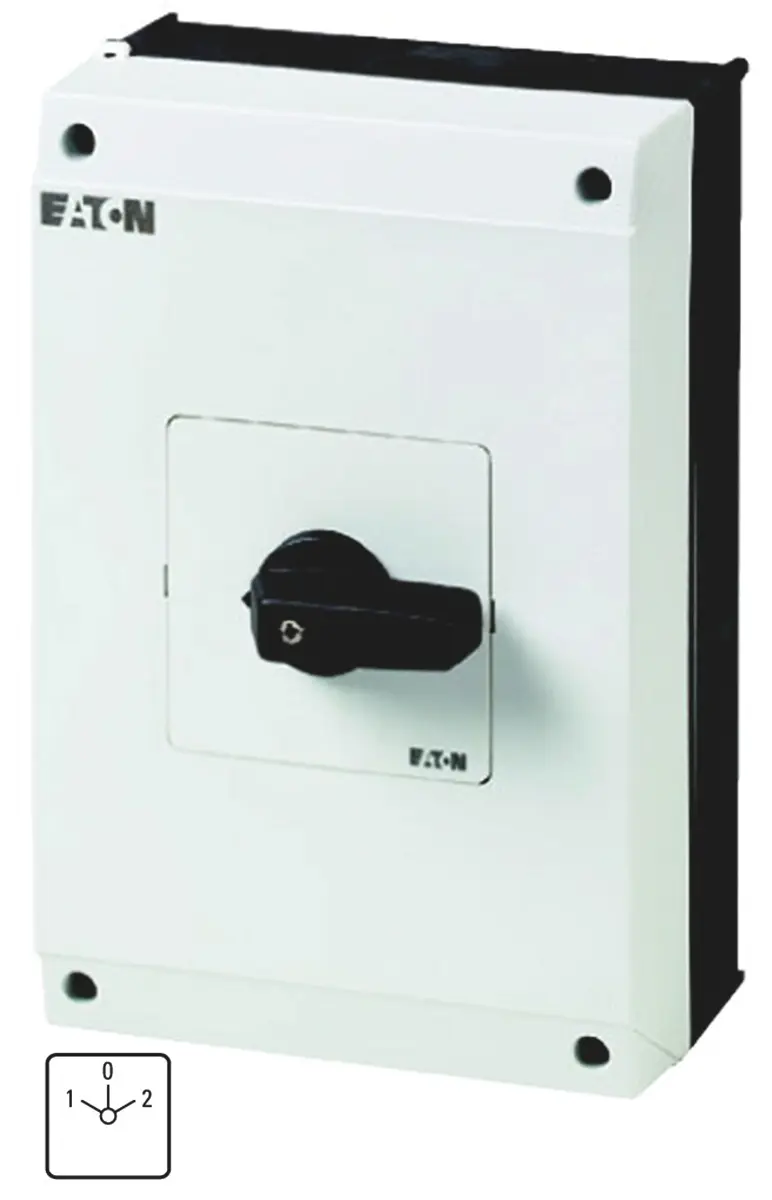 Produktfoto 1 von Eaton Trennschalter 1P-polig 63A Schwarz IP 65 37kW 240 V dc, 690V ac 1-phasig Schließer/Öffner