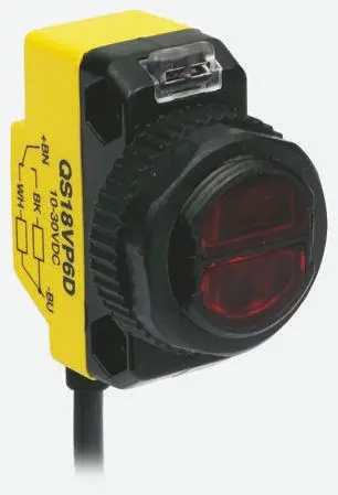 Produktfoto 1 von Banner QS30 Kubisch Optischer Sensor, Diffus, Bereich 800 mm, NPN/PNP Ausgang, 5-poliger M12-Steckverbinder