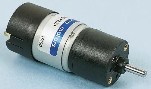 Micromotors HV155 M. Getriebe DC-Getriebemotor bis 10 Ncm 140:1, 12 V / 7.2 W, 3 rpm, Wellen-Ø 4 mm, 30 mm x 62.5 mm x