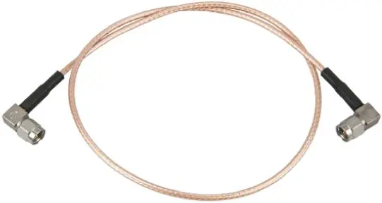 Produktfoto 1 von TE Connectivity SMA RG316 Koaxialkabel, Abgeschlossen, 50 Ω, 1 m, Schwarz