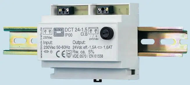 Produktfoto 1 von Block DCT DIN-Schienen Netzteil Linear 12V dc / 4A 48W 230V ac
