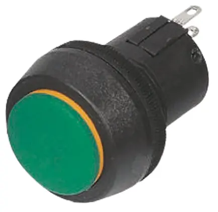 Produktfoto 1 von ITW 76-97 Druckschalter Rastend Panel Ø 22 mm, 1-poliger Umschalter / 10A 5 V dc 250 V ac, IP67