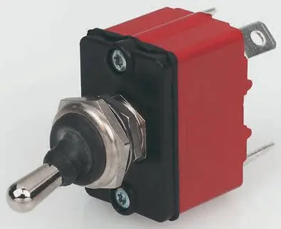 APEM Tafelmontage Kippschalter 1-poliger Ein/Ausschalter Ein-Ein 12 A, IP 67, Flachstecker