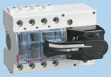 Produktfoto 1 von Legrand Ekinoxe TX Trennschalter 3-polig DIN-Hutschiene 63A 5.3 W Schwarz IP55 3-phasig