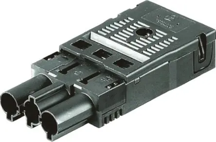Produktfoto 1 von Wieland GST18i Beleuchtungssteckverbinder, Klemme Stecker, Klemme, Klemme 16A, Kontakte: 3 IP40, Schwarz