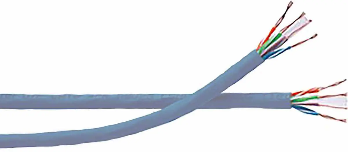 Produktfoto 1 von Belden 7812E Kat. 6 Ethernet-Kabel, 100 m, Grau Ungeschirmt Ungeschirmt, Aussen ø 6.1 mm Außen-ø , Polyvinylchlorid