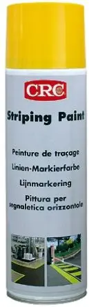 Produktfoto 1 von CRC 500 ml STRIPING PAINT Sprühfarbe Gelb Glänzend, RAL 1023