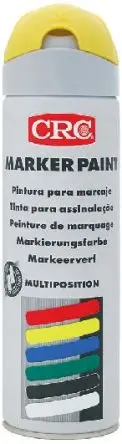 Produktfoto 1 von CRC 500 ml MARKER PAINT Sprühfarbe Gelb Matt, RAL 1023