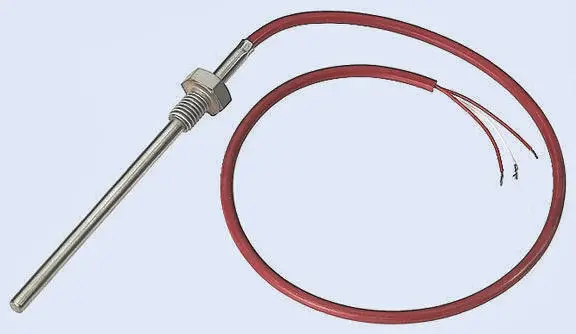 Produktfoto 1 von Electrotherm PT100 G1/4 Widerstandsthermometer Ø 6mm x 200mm, -50°C → +400°C, 2.5m Leitung