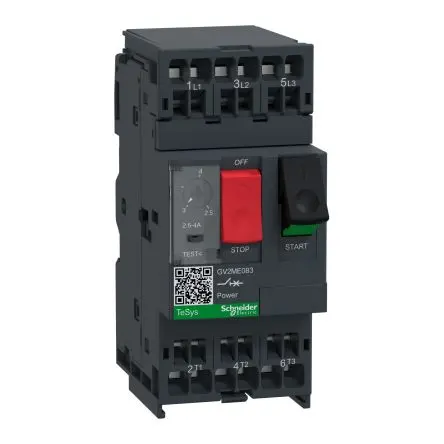 Produktfoto 1 von Schneider Electric TeSyS GV Motorschutzschalter, 2.5A, 4 A Schutzschalter 690V 101mm x 44.5 mm Motorschutzschalter mit