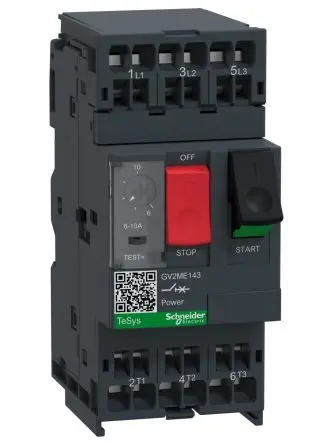 Produktfoto 1 von Schneider Electric GV2ME Motorschutzschalter, 10A, 6 A Schutzschalter 690V 101mm x 45 mm Motorschutzschalter mit