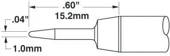 Produktfoto 1 von Metcal / SSC Lötspitze 1 mm konisch SSC-7 für MFR-H6-SSC, SP-HC1